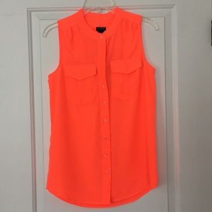 Orange J.Crew Blouse
